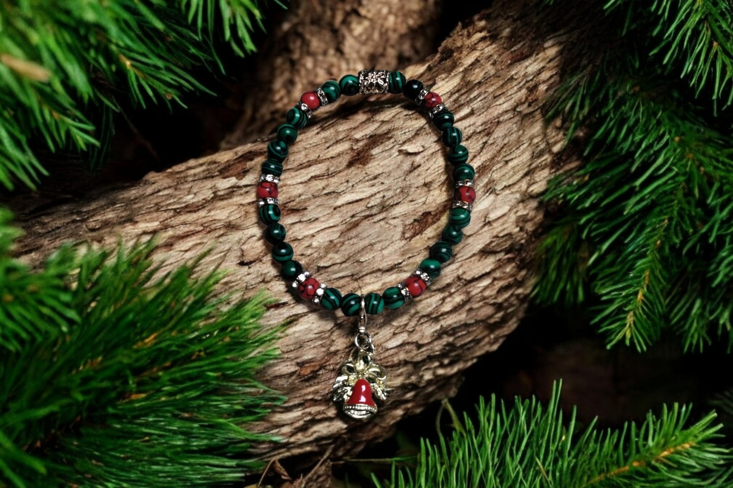 Malachite and Jade Bracelet