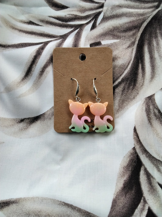 Earrings cat