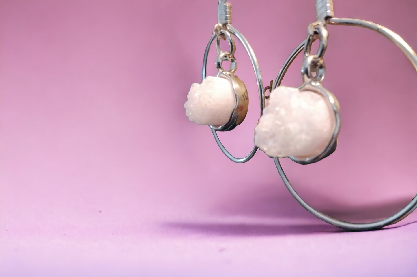 Pink Quartz Earrings