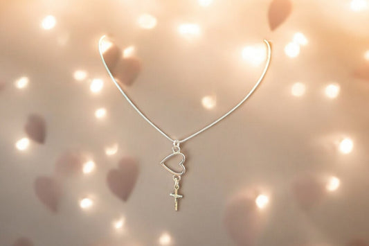 Heart & Cross Necklace