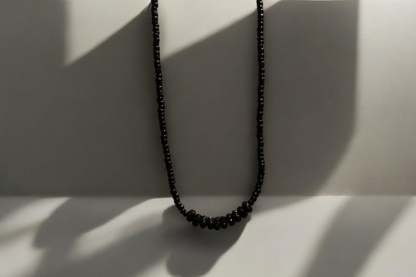 Black Bead Necklace