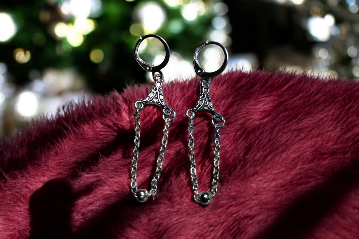 Silver Chain Earring