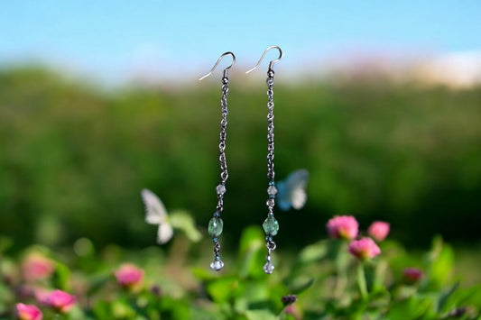 Chain & Bead Earrings