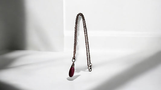 Red Teardrop Necklace